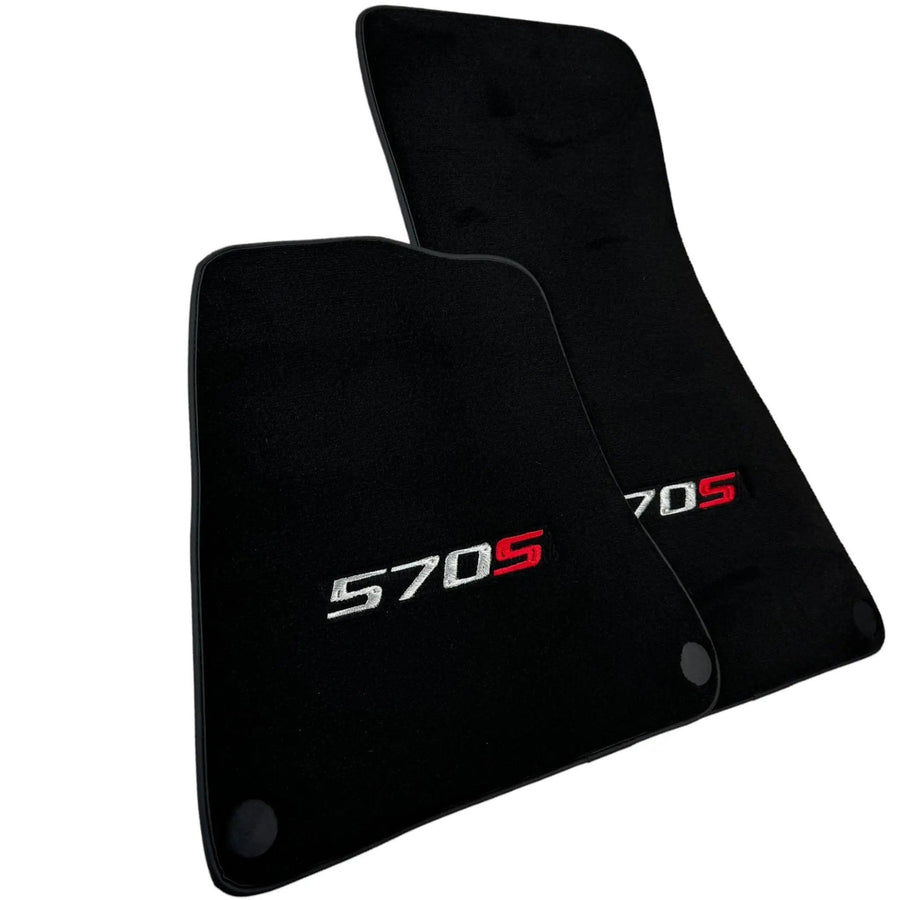 Black Floor Mats for McLaren 570S Tailored Carpets Set AutoWin - AutoWin