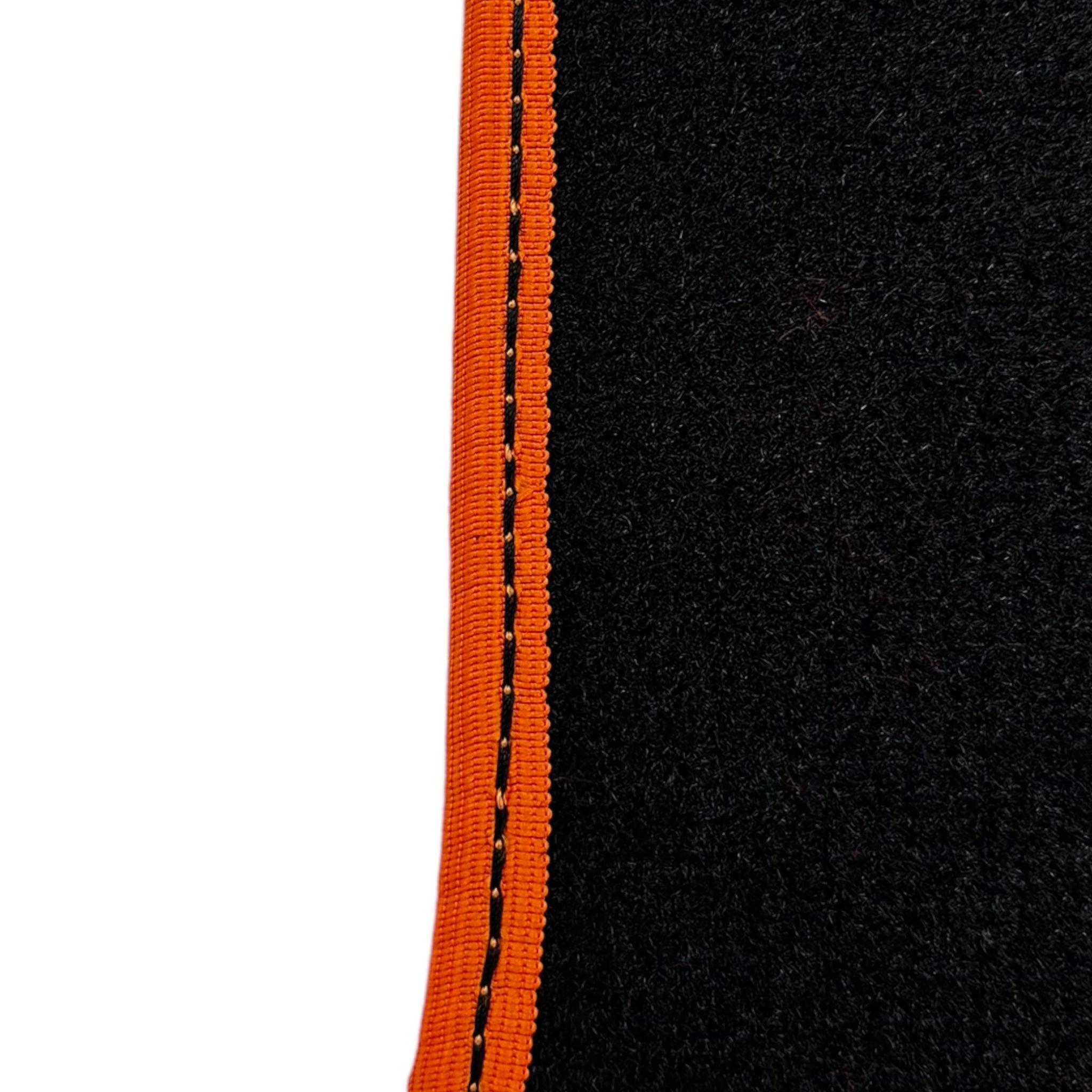 Black Floor Mats for McLaren 600 LT (2018-2020) With Alcantara Leather - AutoWin