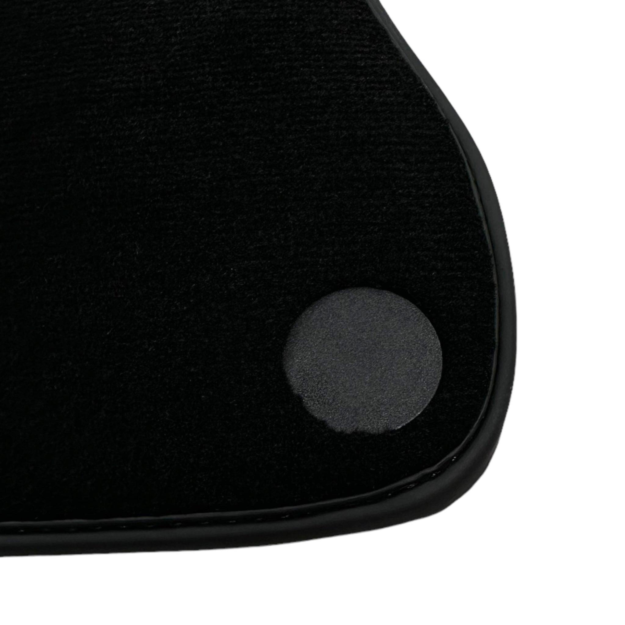 Black Floor Mats For McLaren 650S Black Tailored With Carbon Leather - AutoWin