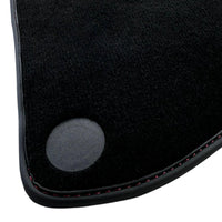 Black Floor Mats For McLaren 650S Black Tailored With Red Leather - AutoWin