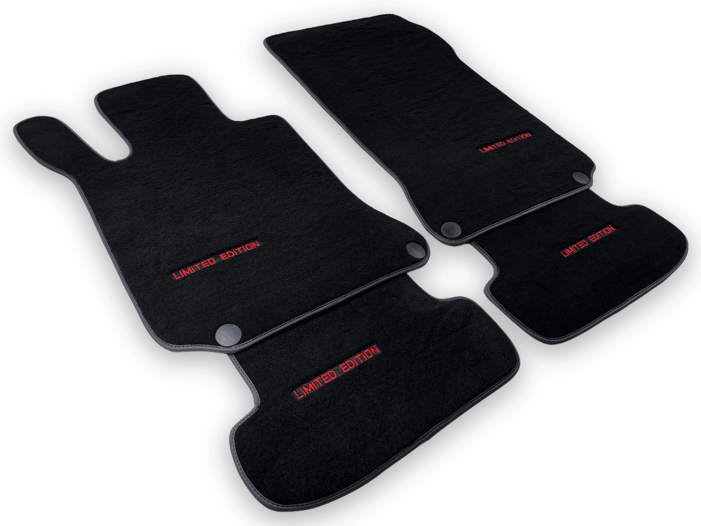 Black Floor Mats For Mercedes Benz C-Class C205 Coupe (2015-2018) | Limited Edition - AutoWin