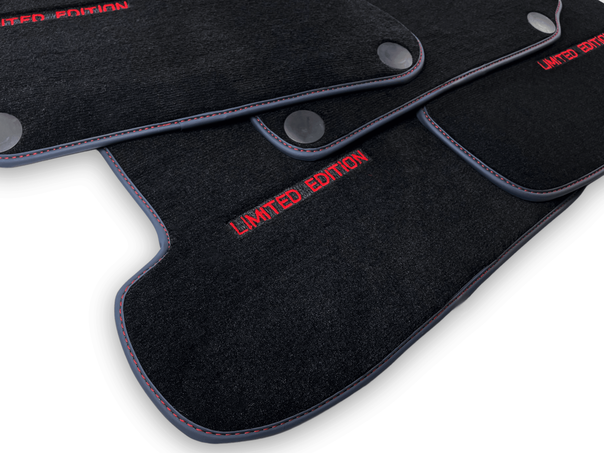 Black Floor Mats For Mercedes Benz C-Class C205 Coupe Facelift (2018-2023) | Limited Edition - AutoWin