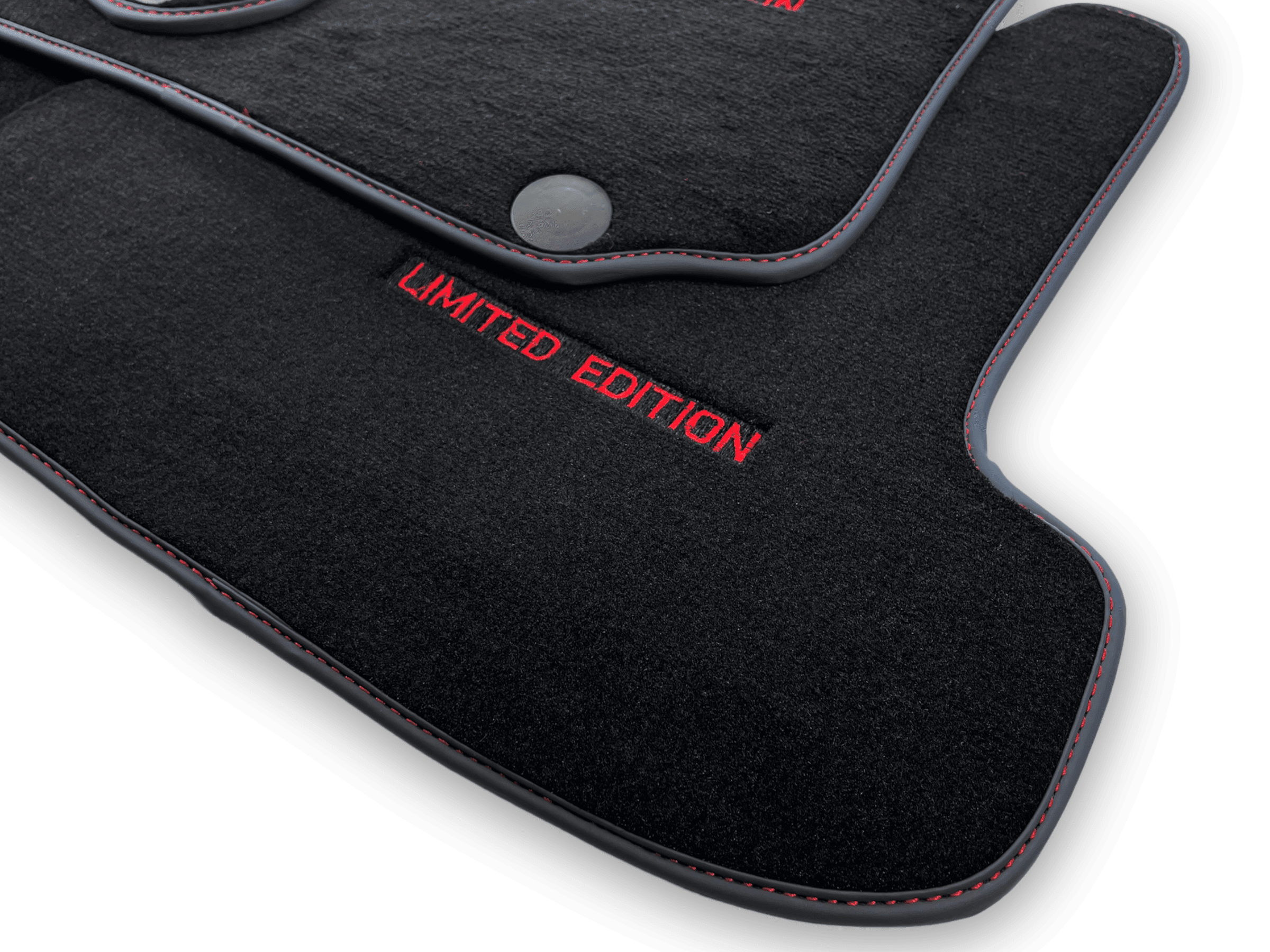 Black Floor Mats For Mercedes Benz C-Class C205 Coupe Facelift (2018-2023) | Limited Edition - AutoWin