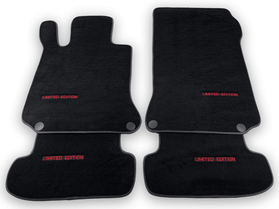 Black Floor Mats For Mercedes Benz C-Class CL203 Coupe (2000-2008) | Limited Edition - AutoWin