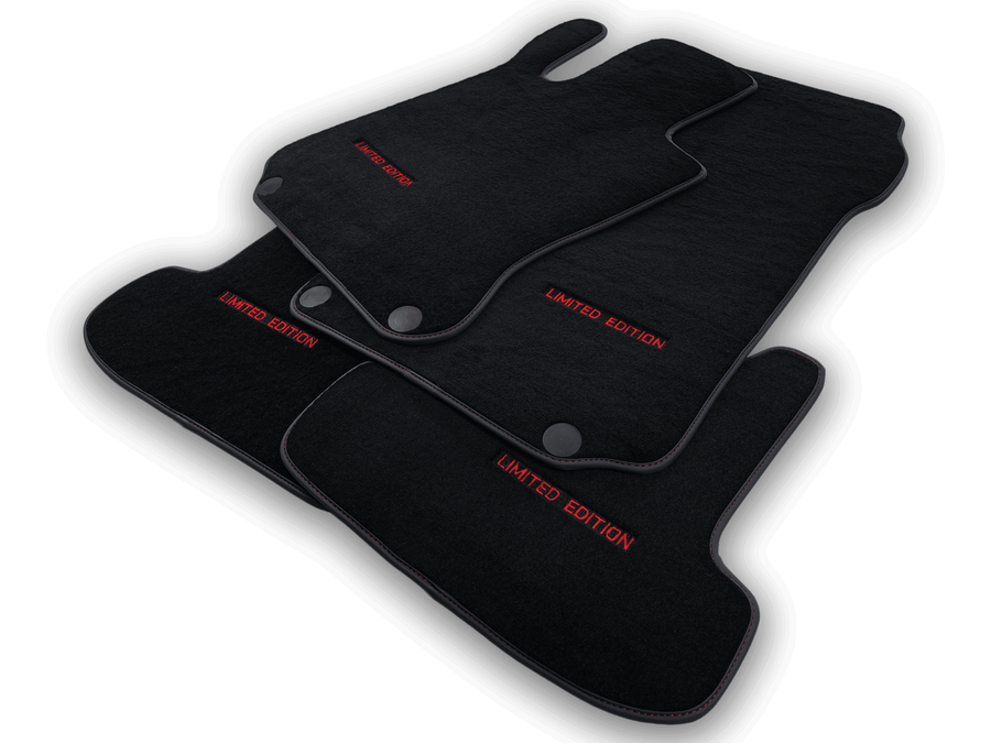 Black Floor Mats For Mercedes Benz C-Class CL203 Coupe (2000-2008) | Limited Edition - AutoWin
