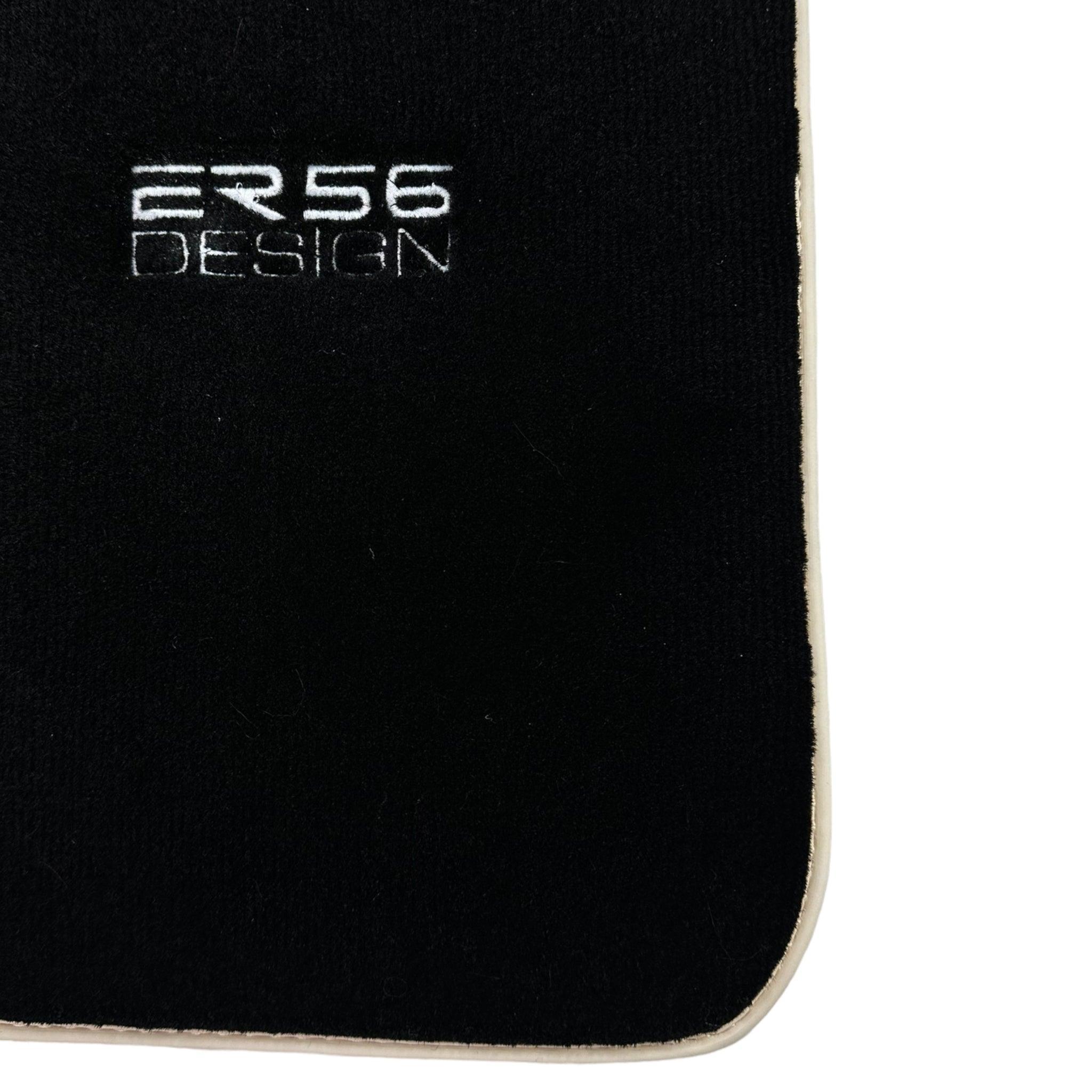 Black Floor Mats For Mercedes-Benz C Class W202 (1993-2000) ER56 Design - AutoWin