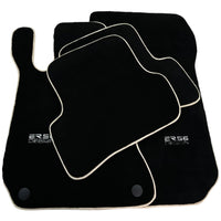 Black Floor Mats For Mercedes-Benz C-Class W204 (2007-2014) ER56 Design - AutoWin