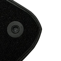 Black Floor Mats For Mercedes-Benz C Class W204 Coupe 2012-2015 ER56 Design - AutoWin