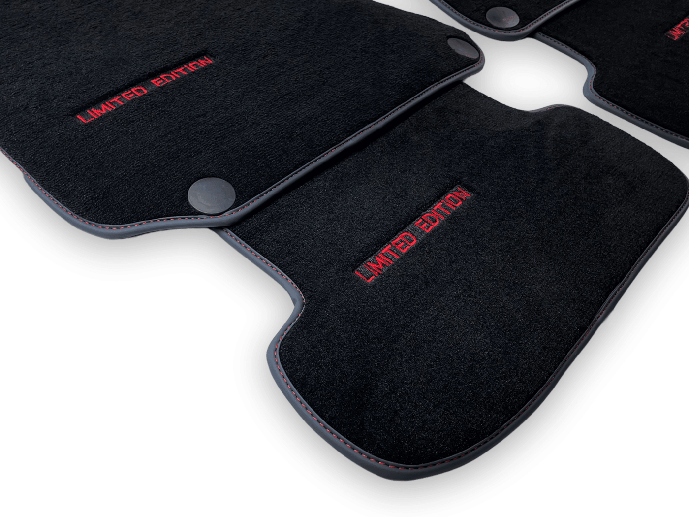 Black Floor Mats For Mercedes Benz C-Class W204 Sedan (2007-2014) | Limited Edition - AutoWin