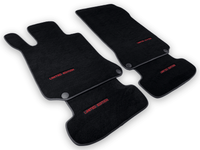 Black Floor Mats For Mercedes Benz C-Class W205 Sedan (2014-2018) | Limited Edition - AutoWin