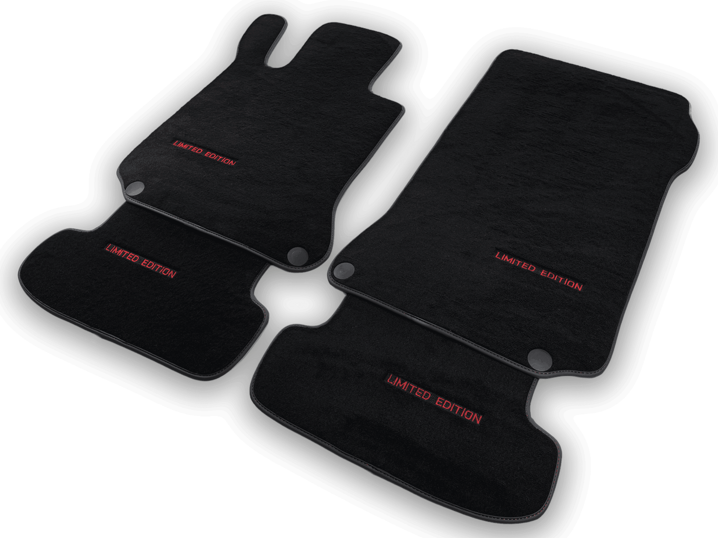 Black Floor Mats For Mercedes Benz C-Class W205 Sedan (2014-2018) | Limited Edition - AutoWin