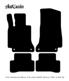 Black Floor Mats For Mercedes Benz C-Class W205 Sedan (2014-2018) | Limited Edition - AutoWin