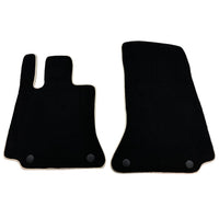Black Floor Mats For Mercedes-Benz C Class W206 (2021-2023) Beige Trim - AutoWin