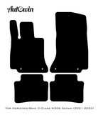 Black Floor Mats For Mercedes Benz C-Class W206 Sedan (2021-2023) | Limited Edition - AutoWin