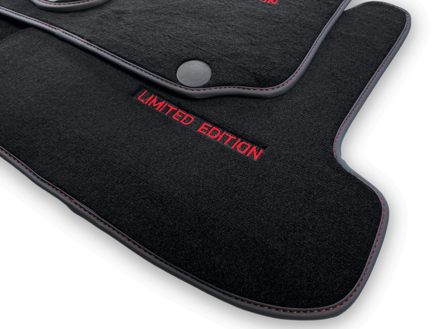 Black Floor Mats For Mercedes Benz CLK-Class A209 Convertible (2003-2010) | Limited Edition - AutoWin
