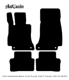 Black Floor Mats For Mercedes Benz CLS-Class C257 Coupe (2018-2023) | Limited Edition - AutoWin