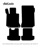 Black Floor Mats For Mercedes Benz E-Class A207 Convertible (2010-2013) | Limited Edition - AutoWin