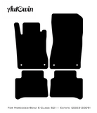 Black Floor Mats For Mercedes Benz E-Class S211 Estate (2003-2009) | Limited Edition - AutoWin