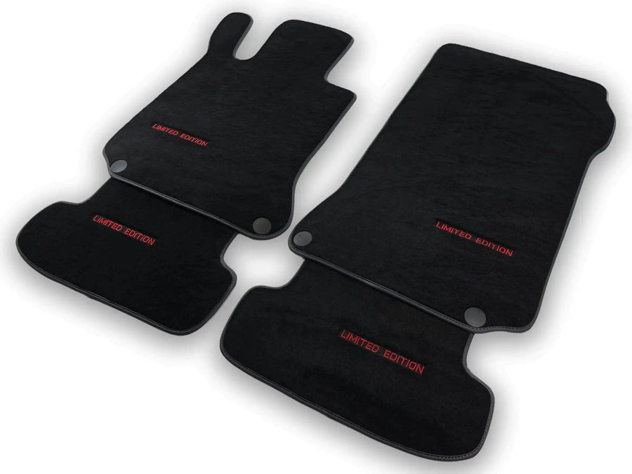 Black Floor Mats For Mercedes Benz E-Class W210 Sedan (1995-2002) | Limited Edition - AutoWin