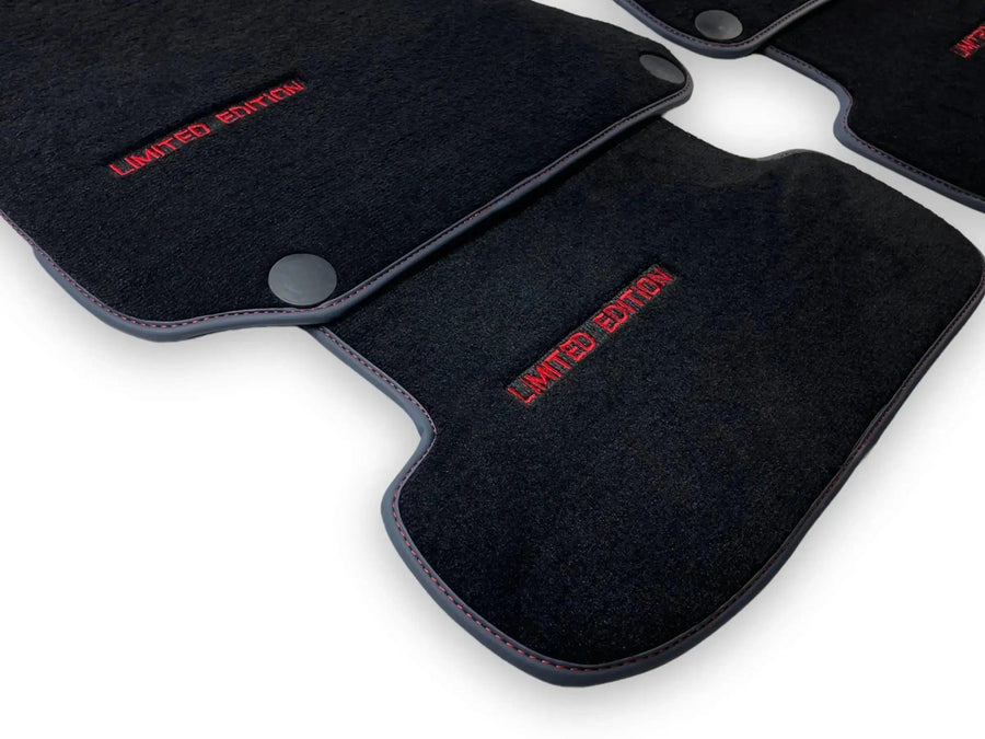 Black Floor Mats For Mercedes Benz E-Class W210 Sedan (1995-2002) | Limited Edition - AutoWin