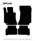 Black Floor Mats For Mercedes Benz E-Class W212 Sedan (2009-2013) | Limited Edition - AutoWin