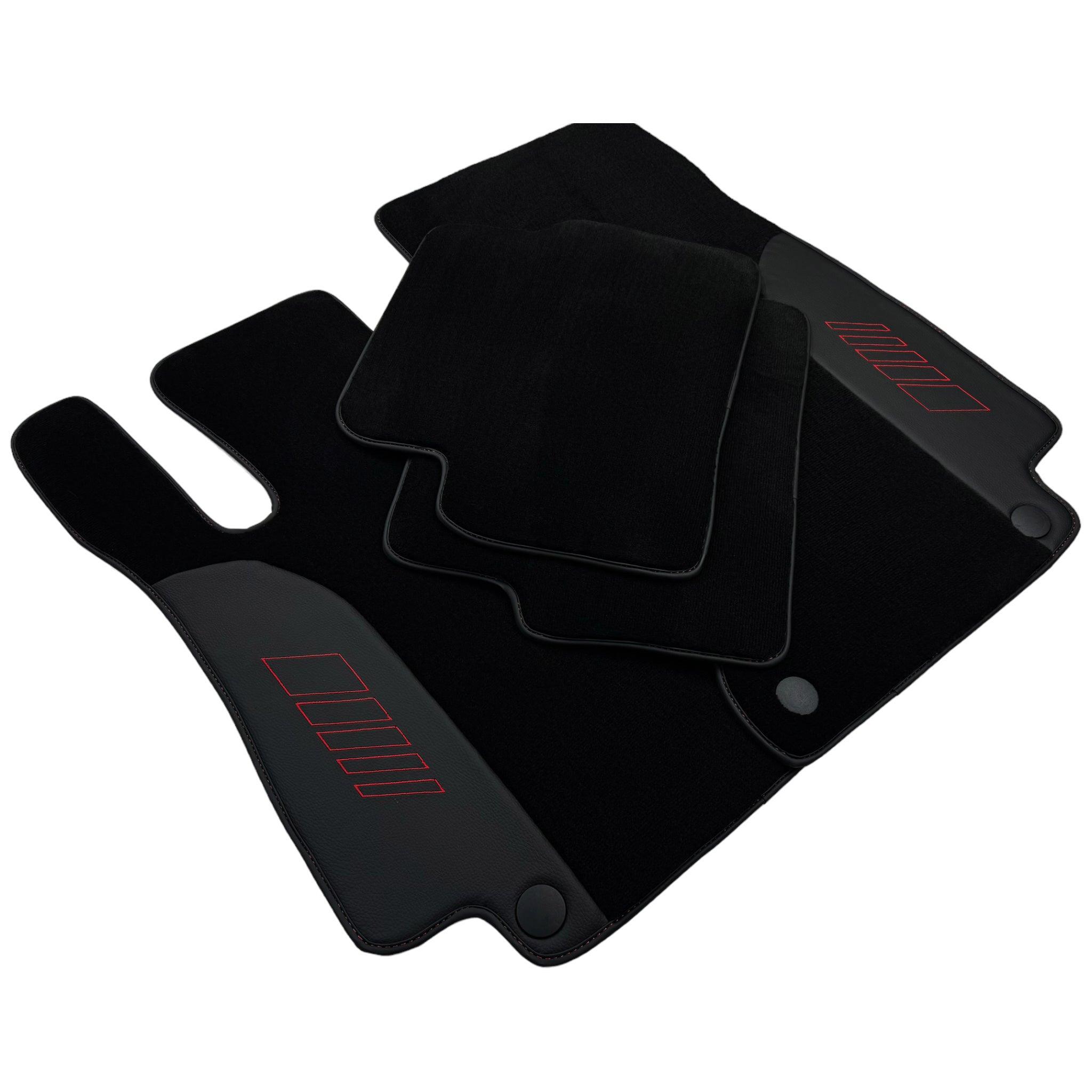 Black Floor Mats For Mercedes Benz E-Class W213 Sedan (2016-2020) Hybrid | AutoWin Edition - AutoWin