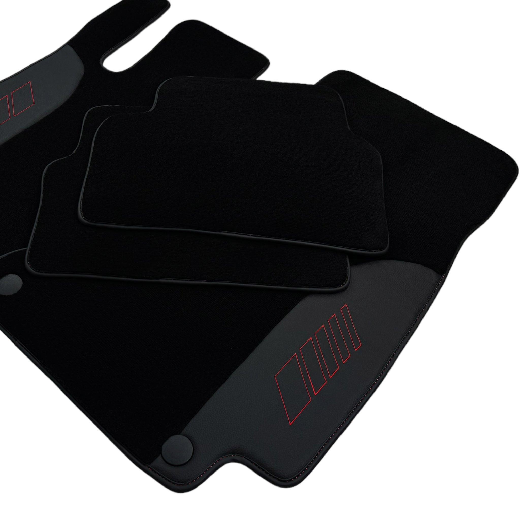 Black Floor Mats For Mercedes Benz E-Class W213 Sedan (2016-2020) Hybrid | AutoWin Edition - AutoWin
