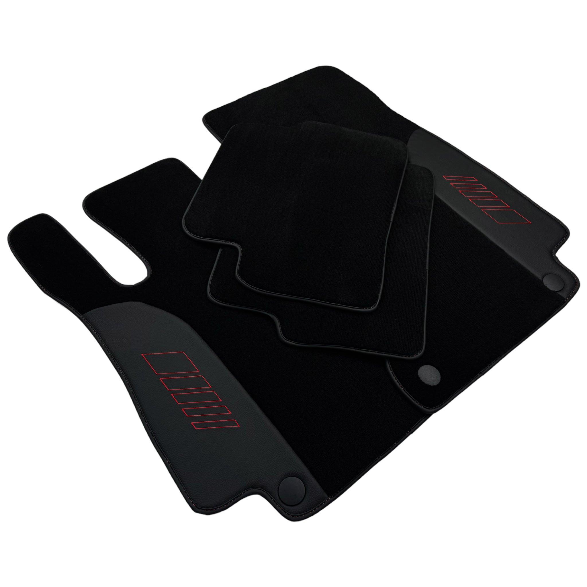 Black Floor Mats For Mercedes Benz E-Class W213 Sedan (2016-2020) Hybrid | AutoWin Edition - AutoWin