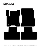 Black Floor Mats For Mercedes Benz EQB-Class X243 (2022-2024) | Limited Edition - AutoWin