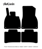 Black Floor Mats For Mercedes Benz EQS-Class V297 (2021-2023) | Limited Edition - AutoWin