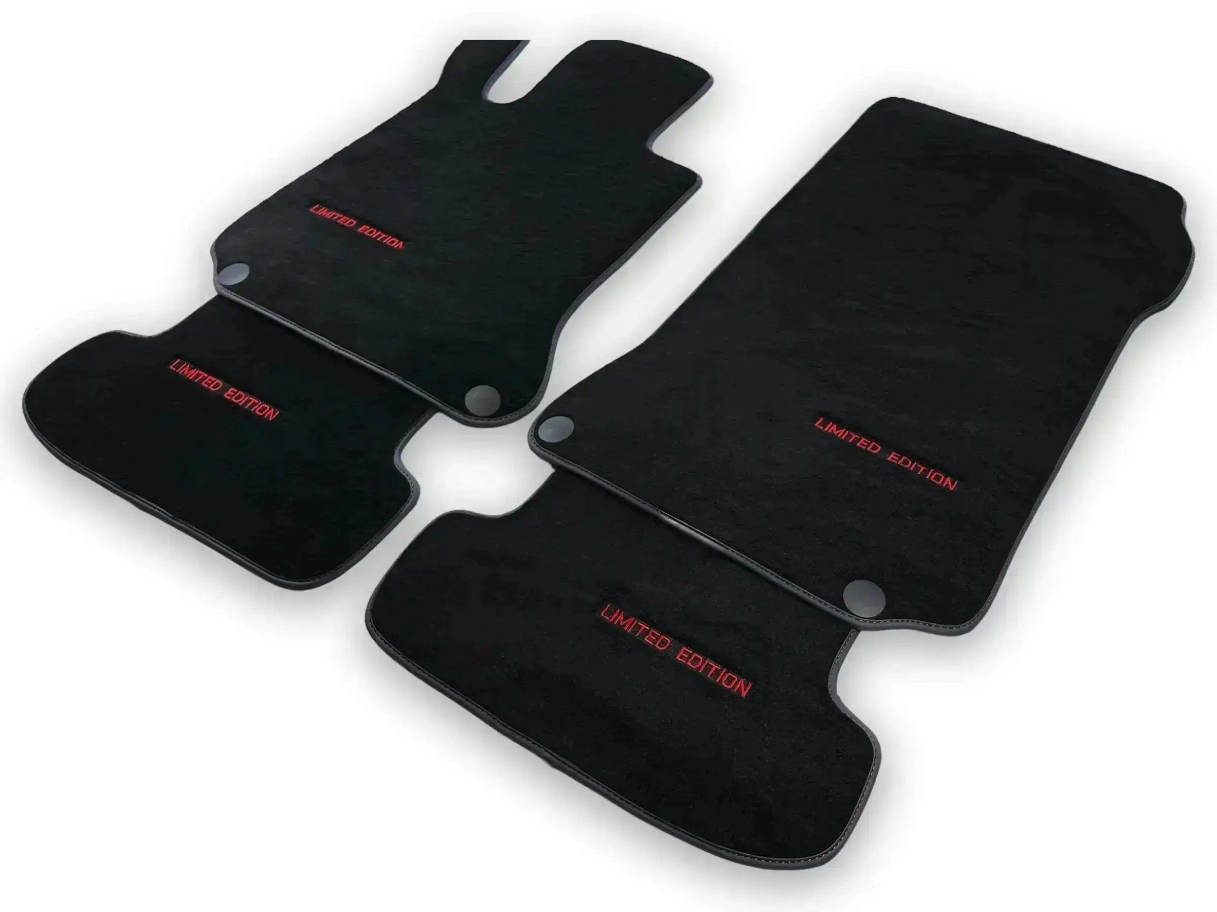 Black Floor Mats For Mercedes Benz GLC-Class C253 Coupe (2016-2019) | Limited Edition - AutoWin