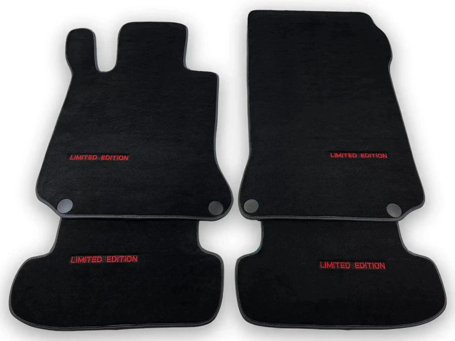 Black Floor Mats For Mercedes Benz GLC-Class C253 Coupe (2020-2023) Hybrid | Limited Edition - AutoWin