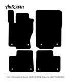 Black Floor Mats For Mercedes Benz GLE-Class C292 Coupe (2015-2020) | Limited Edition - AutoWin
