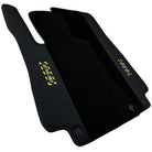 Black Floor Mats For Mercedes Benz GLS-Class X167 Maybach (2020-2023) | Fighter Jet Edition