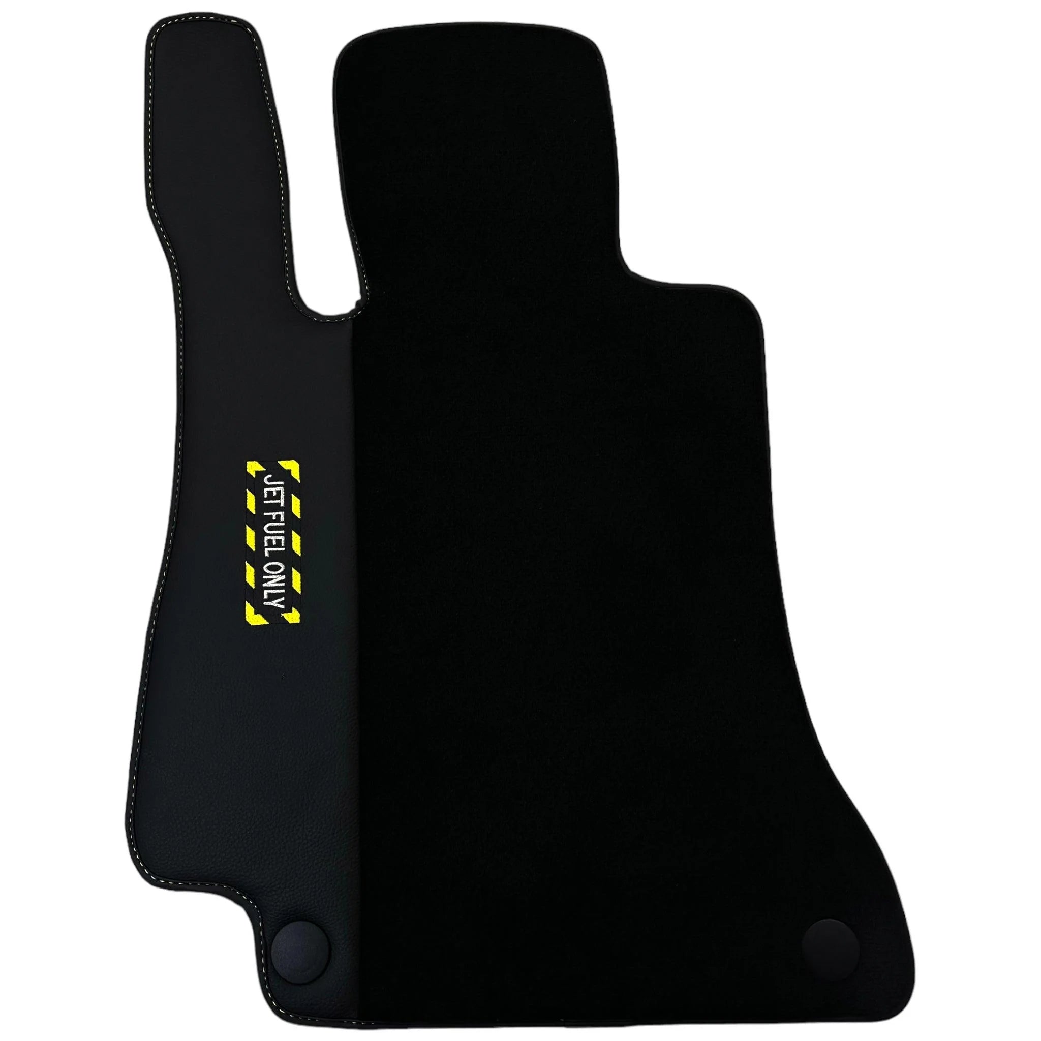 Black Floor Mats For Mercedes Benz GLS-Class X167 Maybach (2020-2023) | Fighter Jet Edition