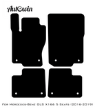 Black Floor Mats For Mercedes Benz GLS-Class X166 (2016-2019) | Limited Edition - AutoWin