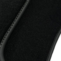 Black Floor Mats for Mercedes-Benz R107/C107 Coupe (1971-1989) - AutoWin