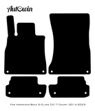 Black Floor Mats For Mercedes Benz S-Class C217 Coupe (2014-2023) | Limited Edition - AutoWin