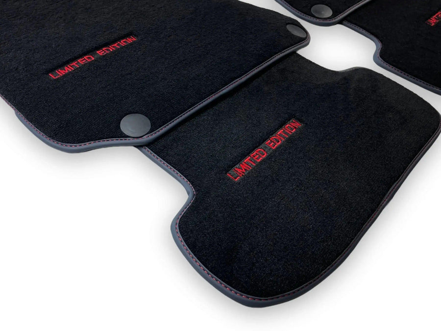Black Floor Mats For Mercedes Benz S-Class V223 (2020-2023) Long Wheelbase | Limited Edition - AutoWin