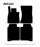 Black Floor Mats For Mercedes Benz S-Class X222 Maybach (2015-2021) | Limited Edition - AutoWin