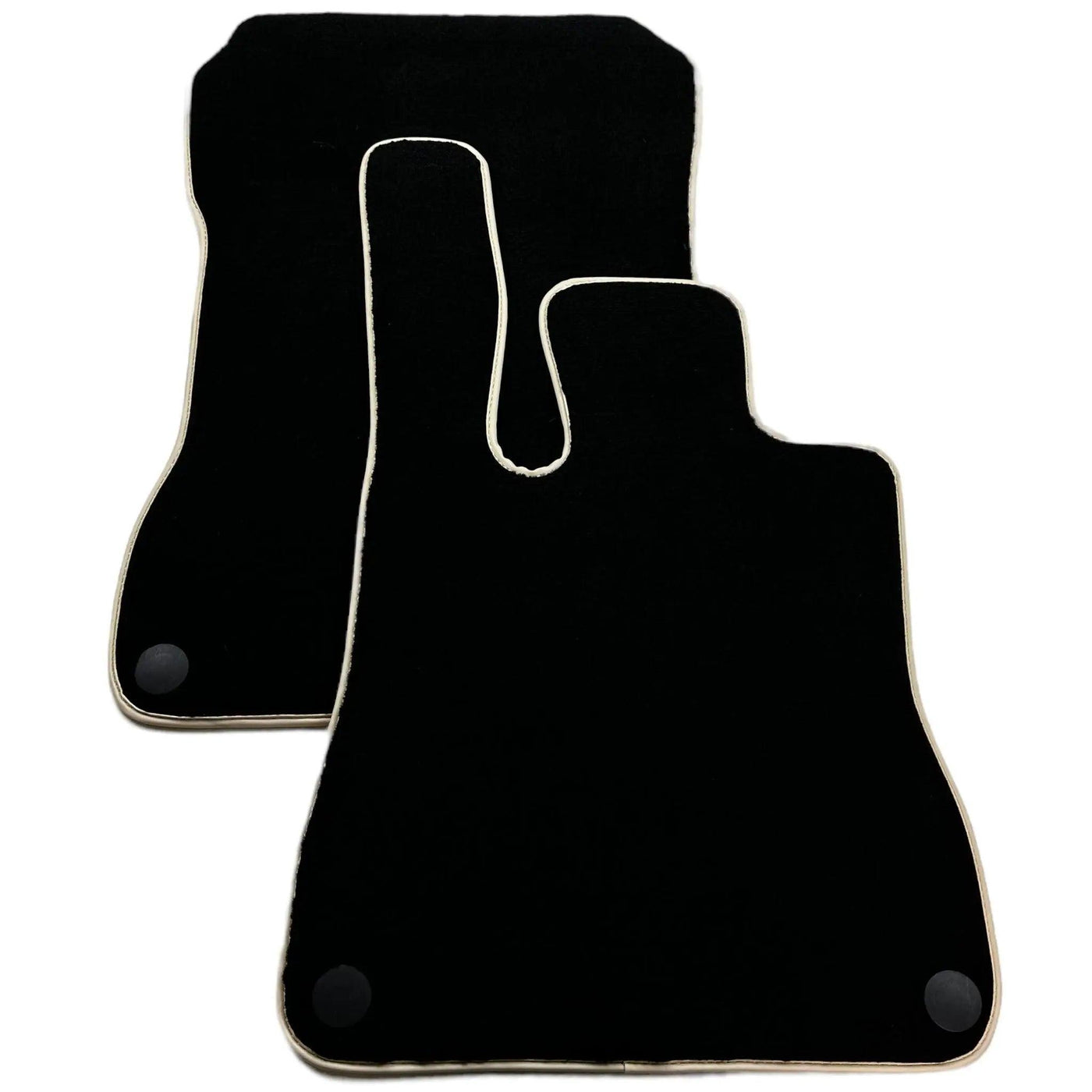 Black Floor Mats For Mercedes-Benz SL-Class R129 (1989-2001) Beige Trim - AutoWin