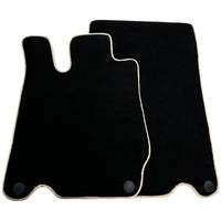 Black Floor Mats For Mercedes-Benz SL-Class R230 (2001-2012) Beige Trim - AutoWin