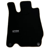 Black Floor Mats For Mercedes-Benz SL-Class R230 (2001-2012) Beige Trim | ER56 Design - AutoWin