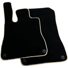 Black Floor Mats For Mercedes-Benz SLC-Class R172 (2016-2023) Beige Trim - AutoWin