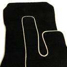 Black Floor Mats For Mercedes-Benz SLC-Class R172 (2016-2023) Beige Trim - AutoWin