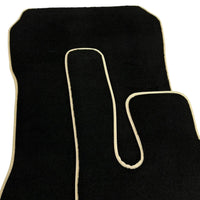 Black Floor Mats For Mercedes-Benz SLK-Class R170 (1996-1998) Beige Trim - AutoWin