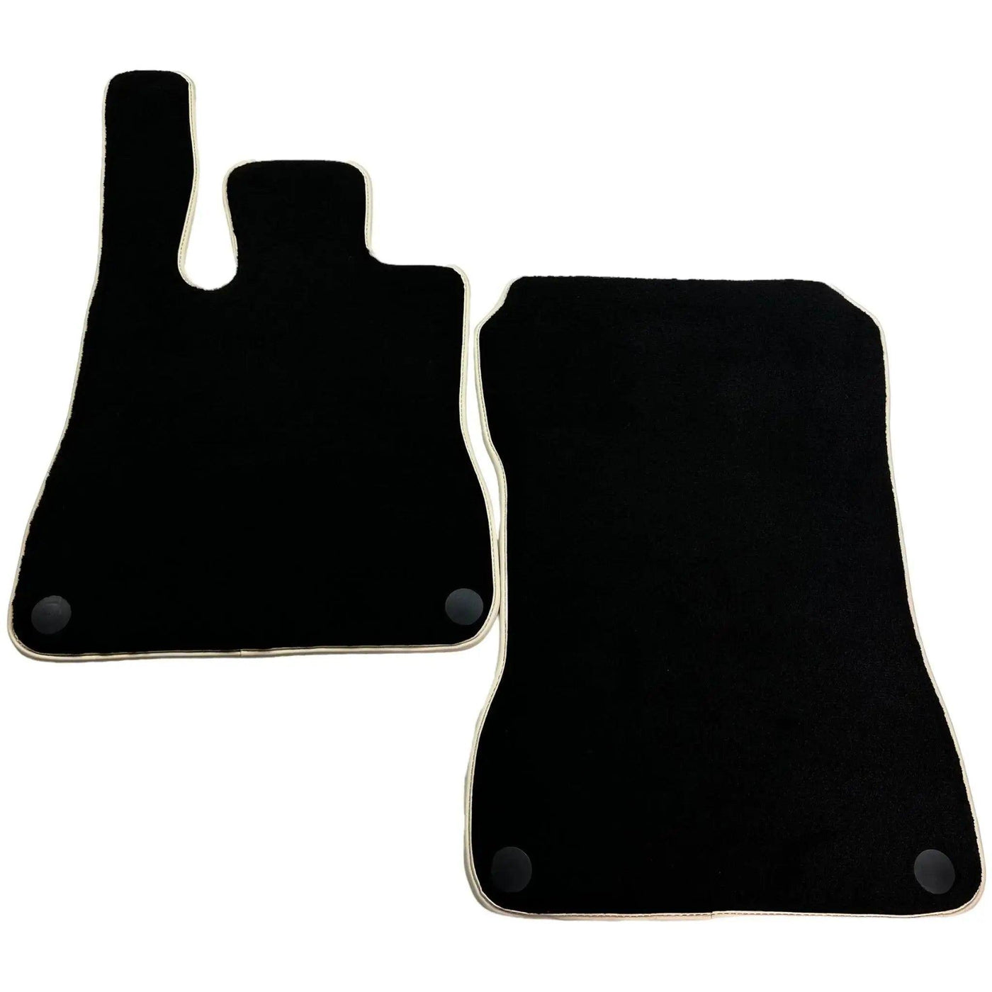 Black Floor Mats For Mercedes-Benz SLK-Class R170 (1998-2000) Beige Trim - AutoWin