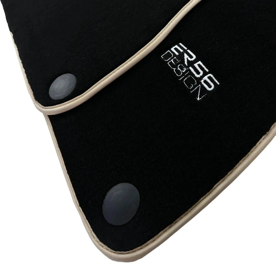 Black Floor Mats For Mercedes-Benz SLK-Class R170 (2000-2004) ER56 Design - AutoWin