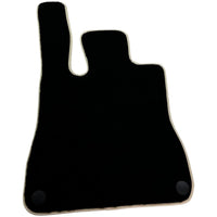 Black Floor Mats For Mercedes-Benz SLK-Class R171 (2004-2011) Beige Trim - AutoWin