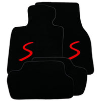 Black Floor Mats for Mini Cooper / One F55 5-doors (2015-2023) - AutoWin